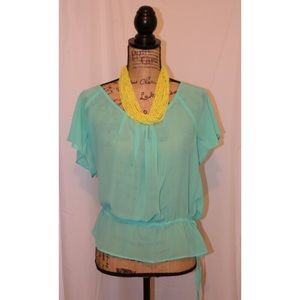 Solid Ruffle Sleeve Summer Blouses #shesdarlin!